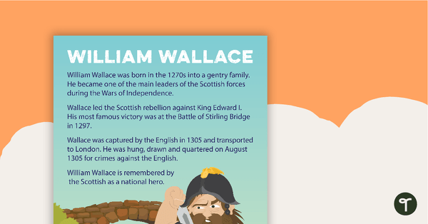 William Wallace Poster teaching resource