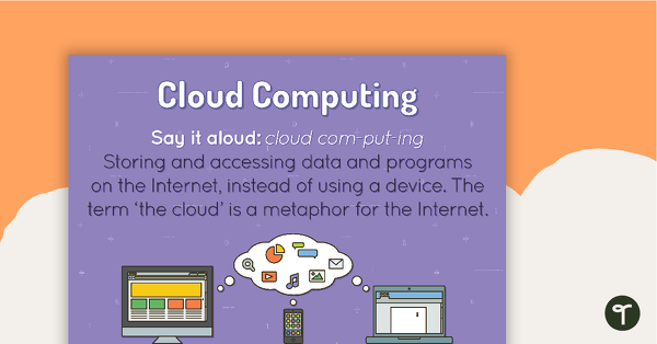 Cloud Computing Poster teaching resource
