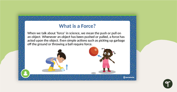 Push and Pull Forces PowerPoint teaching resource