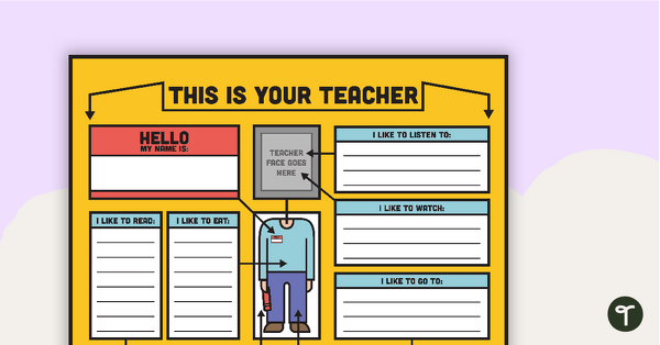 Preview image for This Is Your Teacher – Template - teaching resource