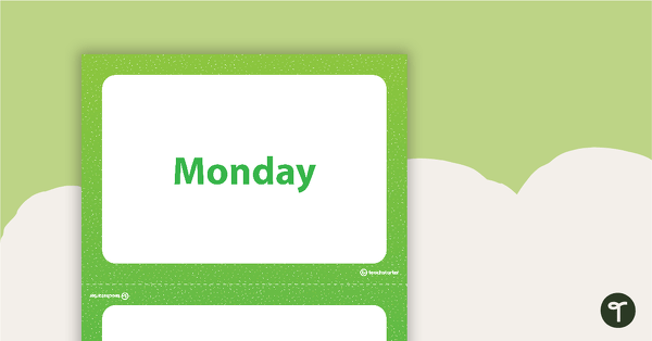 Days of the Week and Months of the Year - Spanish Language Flashcards teaching resource
