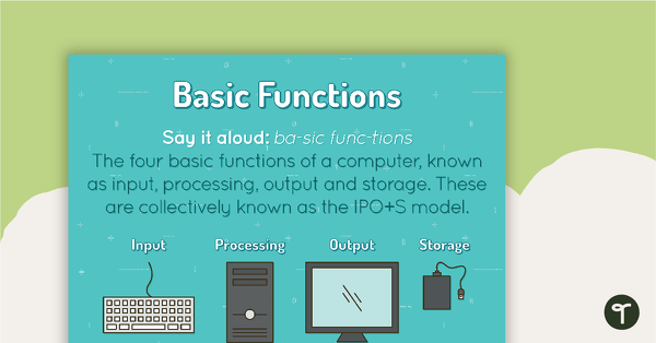 Go to Basic Functions Poster teaching resource