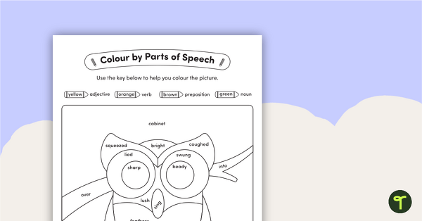 Chart on parts of speech - YouTube