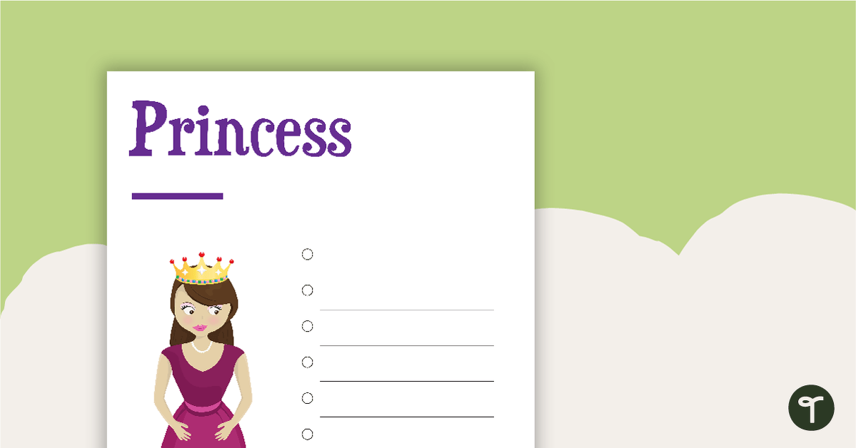 Fairy Tale Character Brainstorming Sheets teaching resource