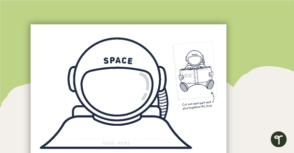 Astronaut Book Report Template teaching resource