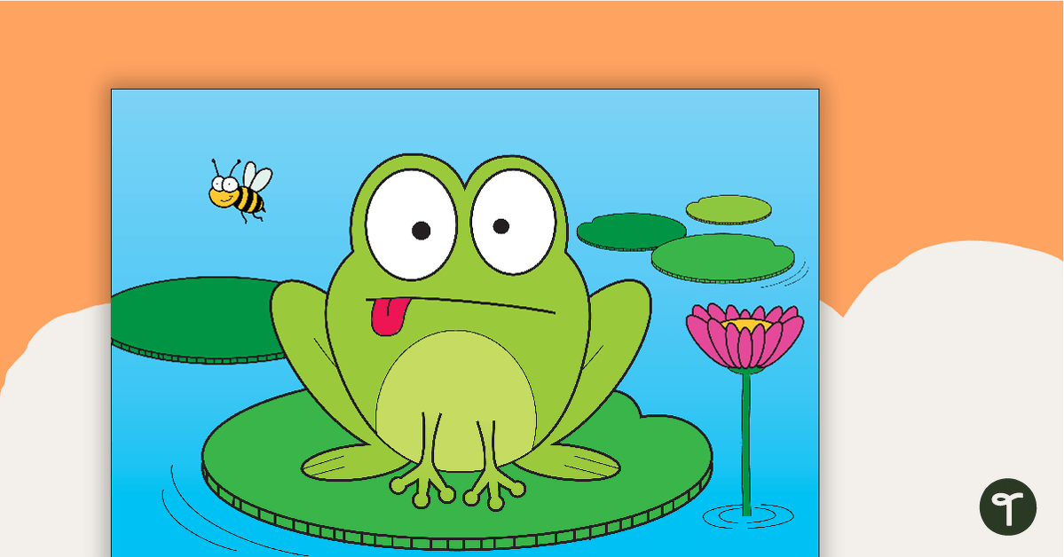 Frog in a Pond - Coloured Picture teaching resource