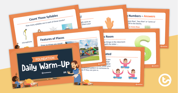 Foundation Daily Warm-Up – PowerPoint 4 teaching resource
