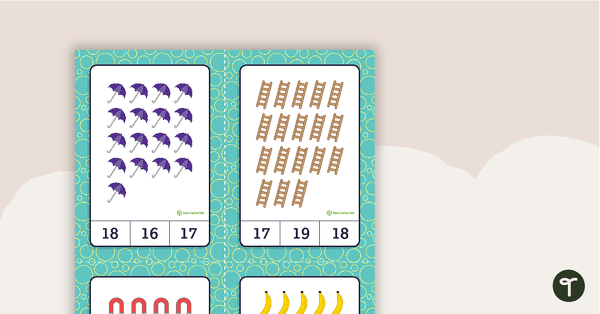 Numbers 1–20 Peg Cards teaching resource