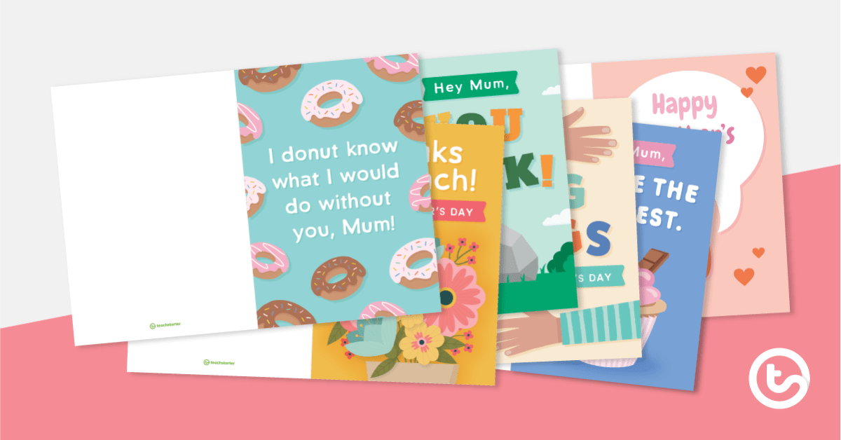 8 Happy Mother's Day Cards teaching resource