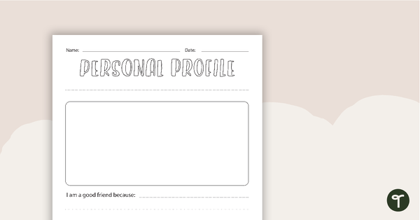 Go to Personal Profile Worksheet teaching resource