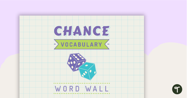 Chance Word Wall Vocabulary teaching resource