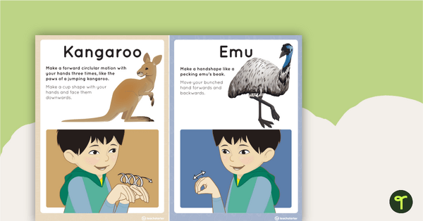 Image of Auslan Australian Animals Dice Activity