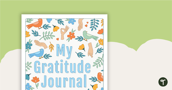 Gratitude Journal Book Cover teaching resource