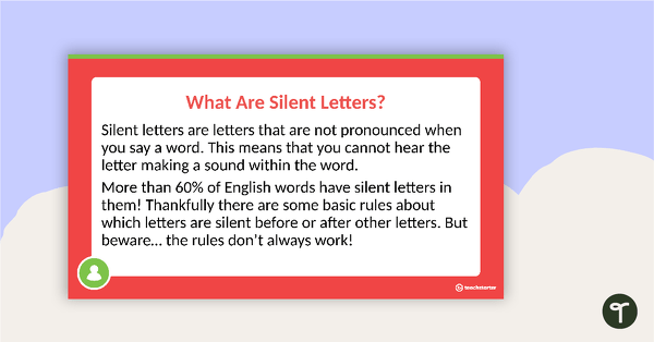 Silent Letters PowerPoint teaching resource