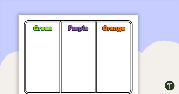 Color Sorting Activity teaching resource
