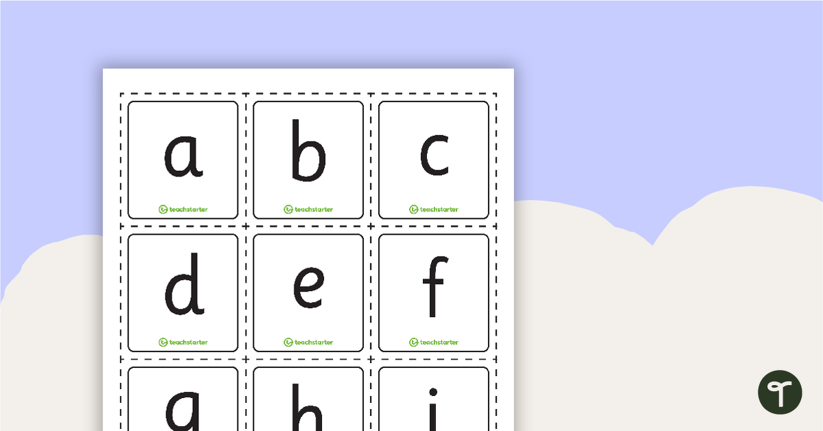 Alphabet and Digit Mini Flashcards teaching resource