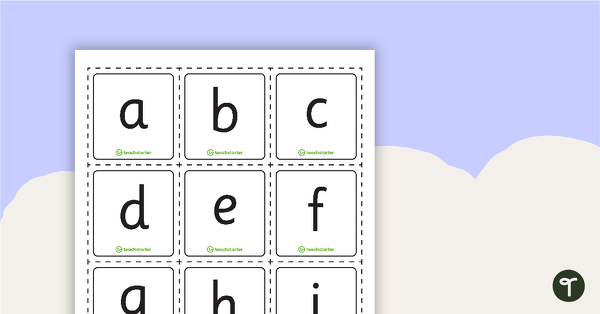 Go to Alphabet and Digit Mini Flashcards teaching resource