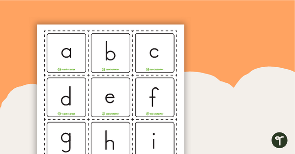 Go to Alphabet and Digit Mini Flashcards teaching resource
