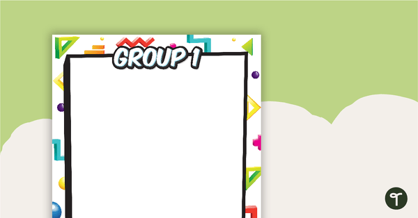 Go to Retro - Grouping Posters teaching resource