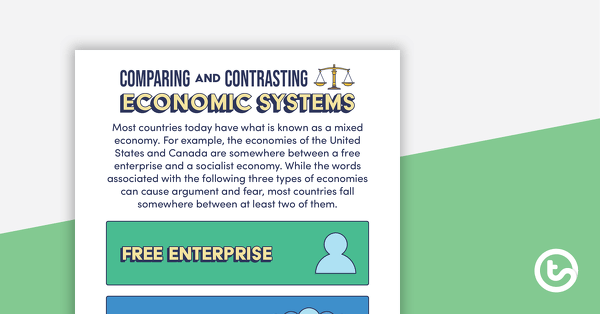 Preview image for Comparing and Contrasting Economic Systems – Posters and Worksheet - teaching resource