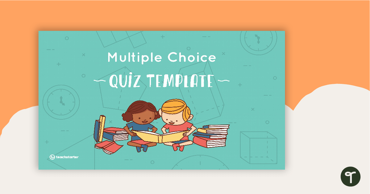 Multiple Choice Numeracy Quiz PowerPoint - Template teaching resource
