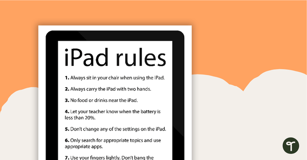 iPad Rules teaching resource