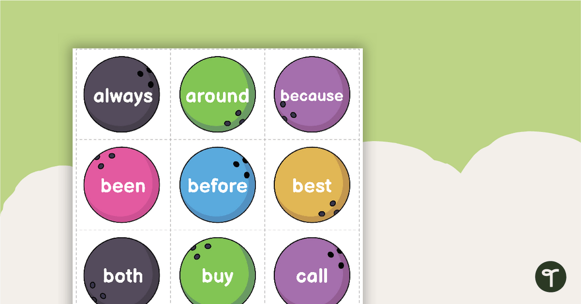 Bowling Game - Dolch Grade 2 Sight Words teaching resource
