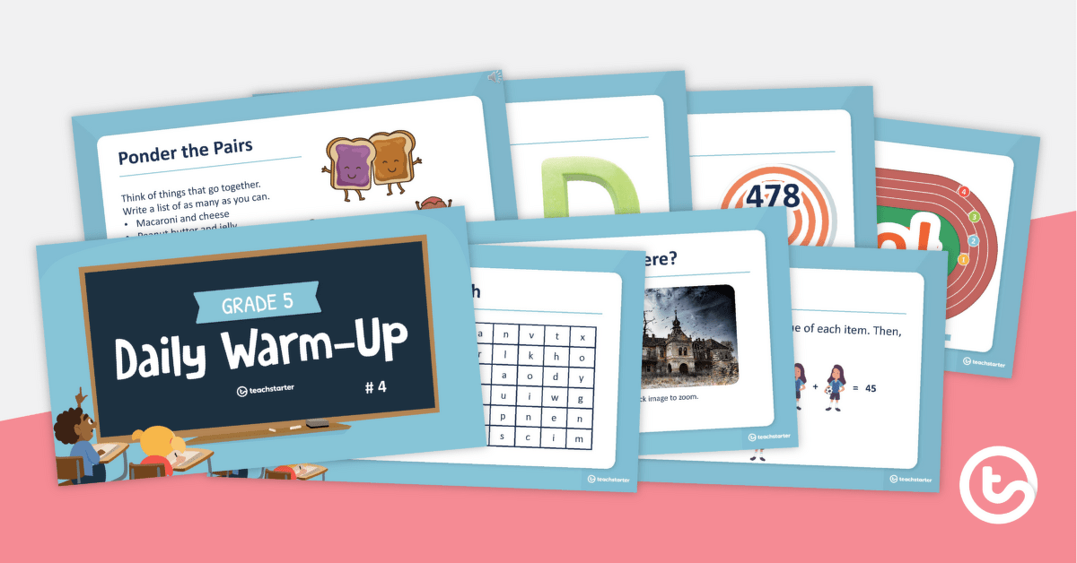 Grade 5 Daily Warm-Up – PowerPoint 4 teaching resource