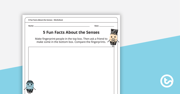 5 Fun Facts About the Senses – Worksheet teaching resource