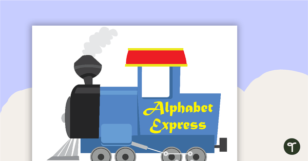 Go to Train Alphabet Display teaching resource