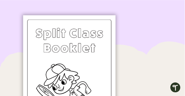 Split Class/Fast Finisher Booklet Front Cover - Explorer teaching resource