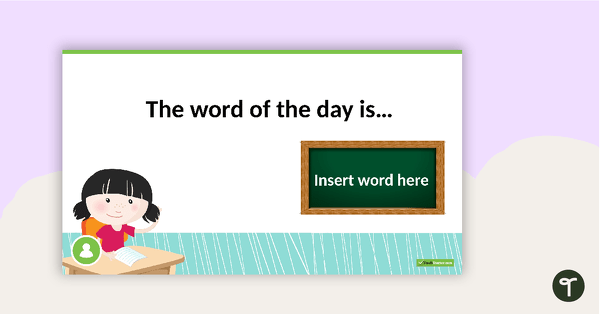 Go to Word Of The Day Warm-Up PowerPoint teaching resource