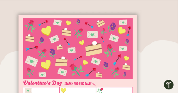 Image of Valentine's Day Seek and Find Printable