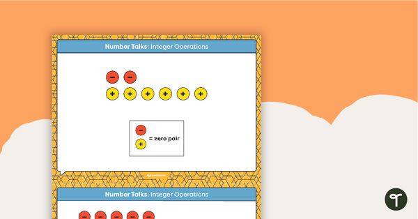 Number Talks - Integer Operations Task Cards teaching resource