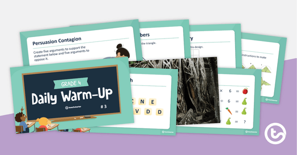 Grade 4 Daily Warm-Up – PowerPoint 3 teaching resource
