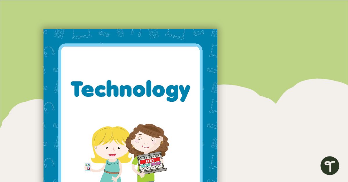 Technology Book Cover - Version 1 teaching resource