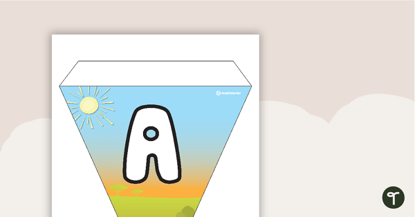 Go to Elephants - Letters and Number Bunting teaching resource