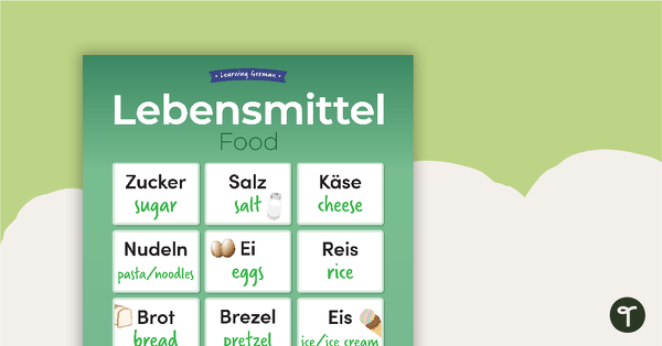 Go to Food – German Language Poster teaching resource