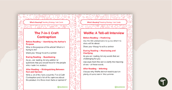 Year 2 Magazine – "What's Buzzing?" (Issue 3) Task Cards teaching resource