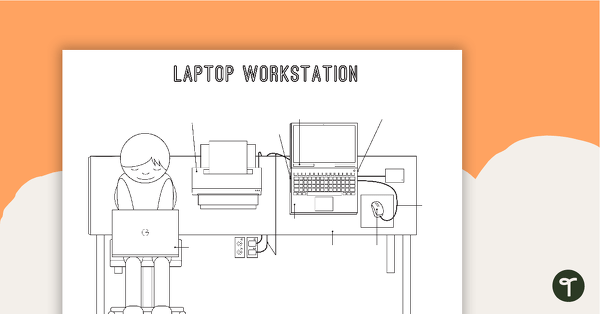 Go to Technology Workstation Worksheet - Laptop Computer teaching resource