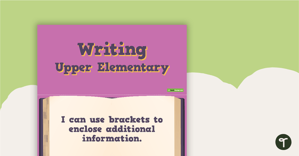 Go to 'I Can' Statements - Writing (Upper Elementary) teaching resource