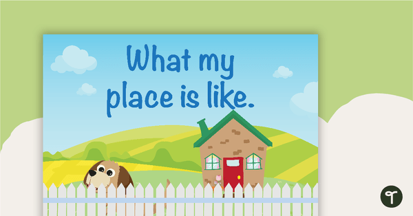 Go to My Place - Geography Word Wall Vocabulary teaching resource