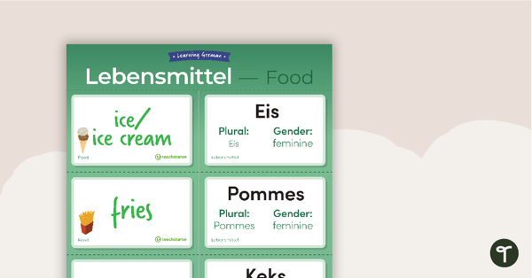 Food – German Language Flashcards teaching resource