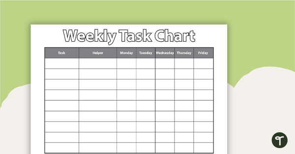 Weekly Task Chart teaching resource