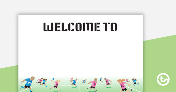 Go to Rugby Theme - Welcome Sign and Name Tags teaching resource