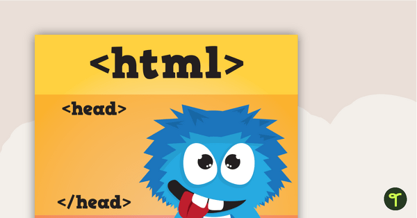 Basic HTML Poster teaching resource