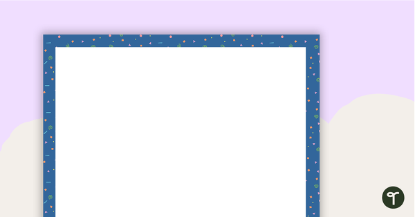 Go to Squiggles Pattern - Landscape Page Border teaching resource