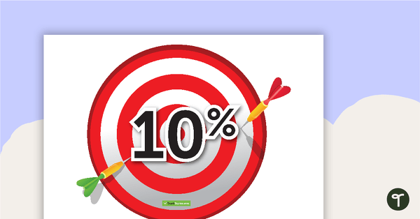 Bullseye Target Percentages teaching resource