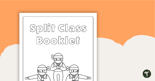 Go to Split Class/Fast Finisher Booklet Front Cover - Ninjas teaching resource