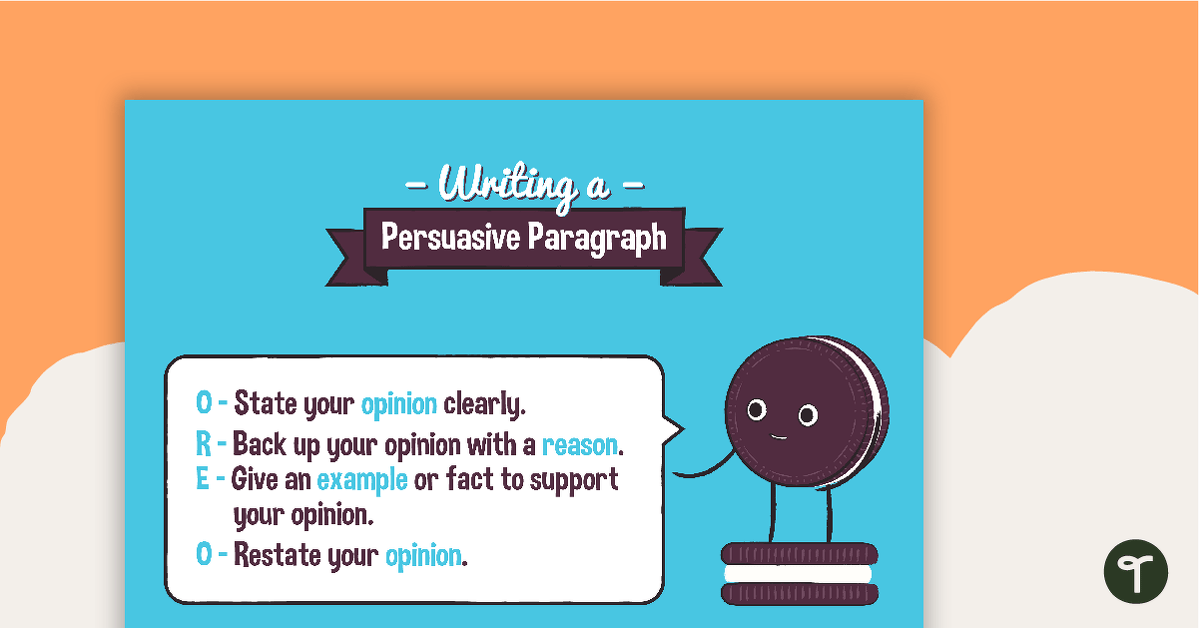 OREO Persuasive Writing Poster teaching resource